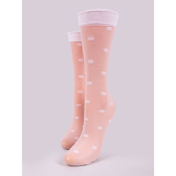Yoclub Yoclub Kids's Girls' Knee-High Socks With Pattern 20 Den 2-Pack SKA-0079G-A520