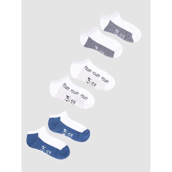 Yoclub Yoclub Man's Boys' Ankle Cotton Socks Patterns Colours 3-pack SKS-0028C-AA30-002