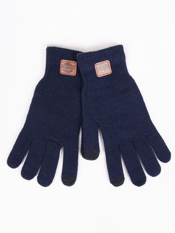 Yoclub Yoclub Man's Men's Touchscreen Gloves RED-0219F-AA50-007 Navy Blue