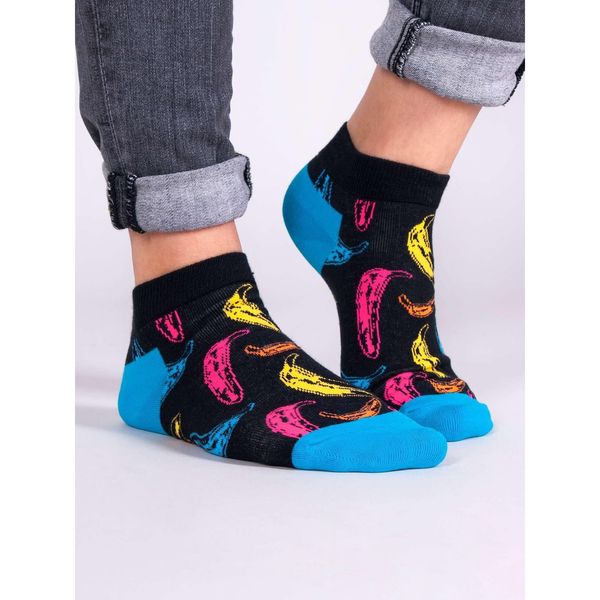Yoclub Yoclub Unisex's Ankle Funny Cotton Socks Patterns Colours SKS-0086U-A900