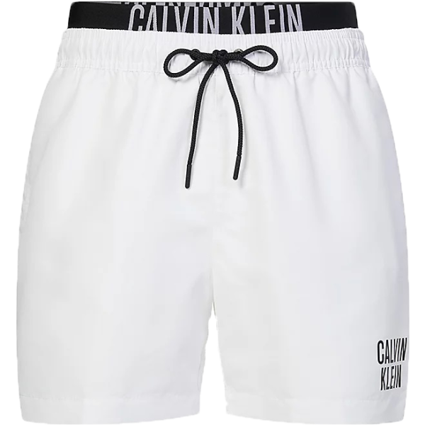 Calvin Klein Calvin Klein INTENSE POWER-S-MEDIUM DOUBLE WB Szorty kąpielowe męskie, biały, rozmiar M