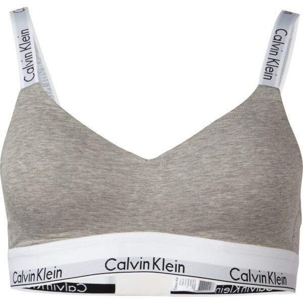 Calvin Klein Calvin Klein MODERN COTTON-LGHT LINED BRALETTE Biustonosz damski, szary, rozmiar XS