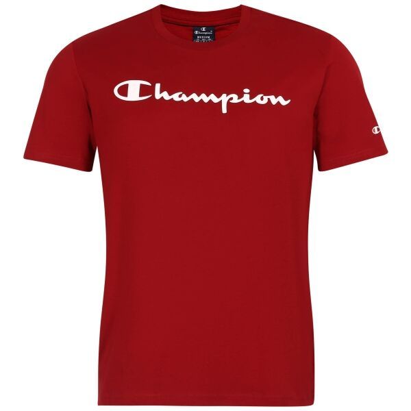 Champion Champion CREWNECK LOGO T-SHIRT Koszulka męska, czerwony, rozmiar XL