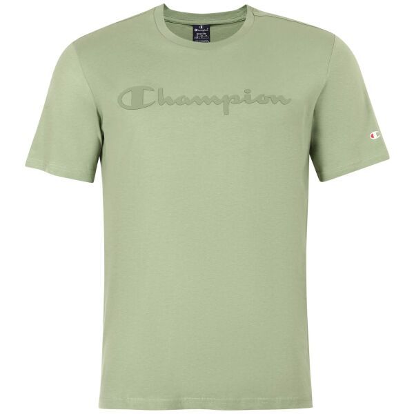 Champion Champion CREWNECK LOGO T-SHIRT Koszulka męska, jasnozielony, rozmiar XXL