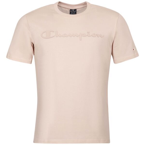 Champion Champion CREWNECK LOGO T-SHIRT Koszulka męska, różowy, rozmiar XL