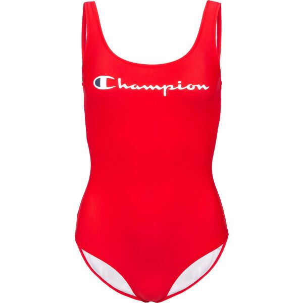Champion Champion SWIMMING SUIT Strój kąpielowy damski jednoczęściowy, czerwony, rozmiar XS