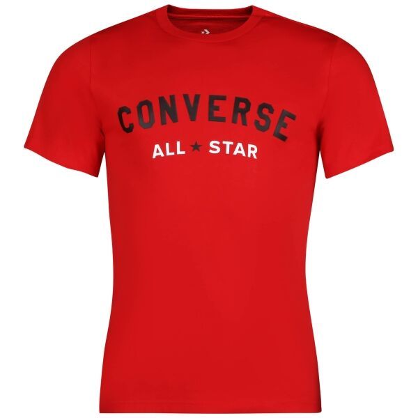 Converse Converse ALL VARSITY GRAPHIC TEE Koszulka męska, czerwony, rozmiar L