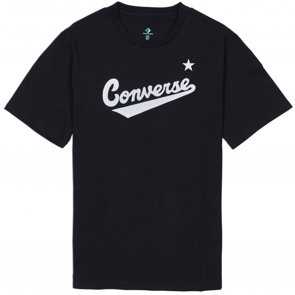 Converse Converse CENTER FRONT LOGO TEE Koszulka męska, czarny, rozmiar XL