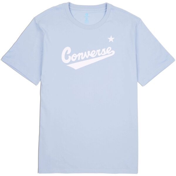 Converse Converse CENTER FRONT LOGO TEE Koszulka męska, jasnoniebieski, rozmiar XL