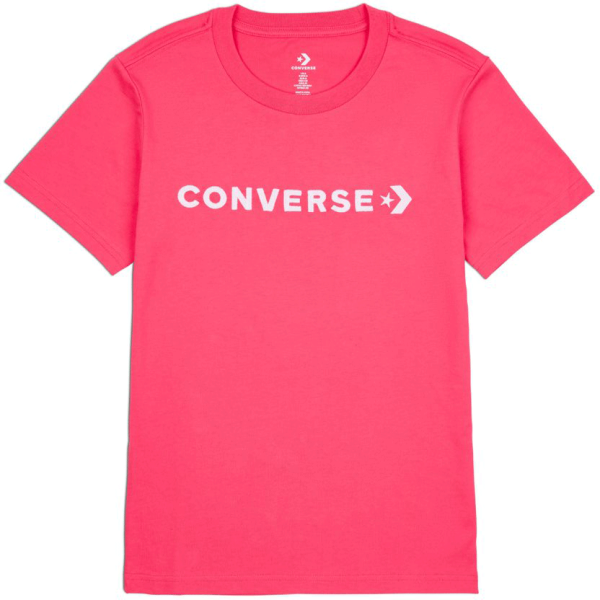 Converse Converse CF STRIP WORDMARK SS TEE Koszulka damska, różowy, rozmiar L