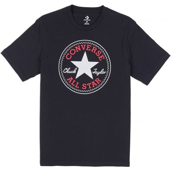 Converse Converse CHUCK PATCH TEE T-shirt męski, czarny, rozmiar XXL