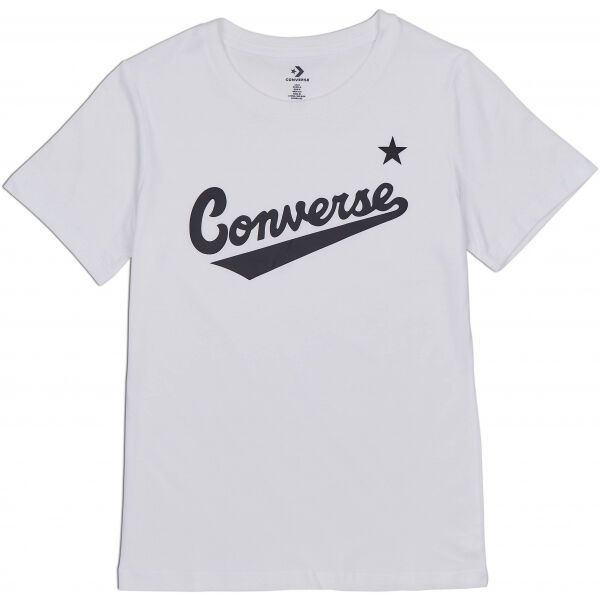 Converse Converse SCRIPTED WORDMARK TEE Koszulka damska, biały, rozmiar XS