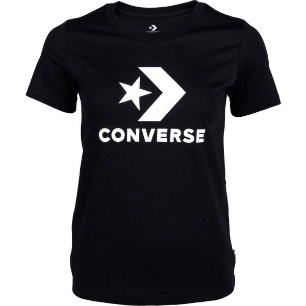 Converse Converse STAR CHEVRON TEE Koszulka damska, czarny, rozmiar S