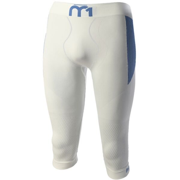 Mico Mico 3/4 TIGHT PANTS M1 SKINTECH Spodnie termoaktywne 3/4 męskie, biały, rozmiar iii