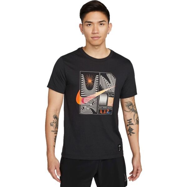 Nike Nike NK TEE DB YOGA Koszulka męska, czarny, rozmiar M