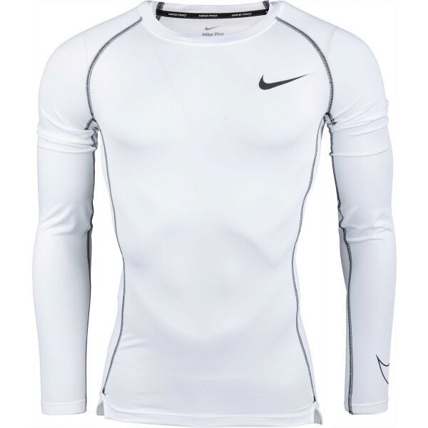 Nike Nike NP DF TIGHT TOP LS M Koszulka męska z długim rękawem, biały, rozmiar XL