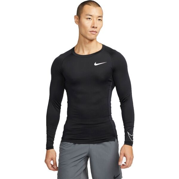 Nike Nike NP DF TIGHT TOP LS M Koszulka męska z długim rękawem, czarny, rozmiar XL