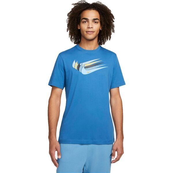 Nike Nike NSW 12 MO SWOOSH TEE M Koszulka męska, niebieski, rozmiar L
