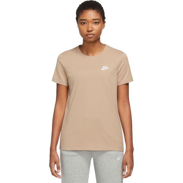 Nike Nike NSW CLUB TEE W Koszulka damska, brązowy, rozmiar M