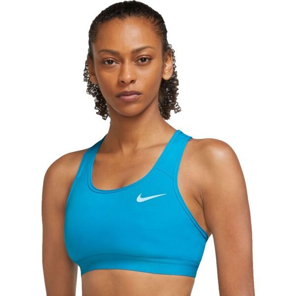Nike Nike SWOOSH Biustonosz sportowy damski, niebieski, rozmiar XL