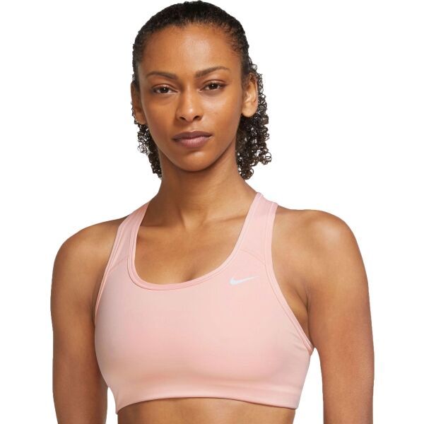 Nike Nike SWOOSH Biustonosz sportowy damski, różowy, rozmiar M