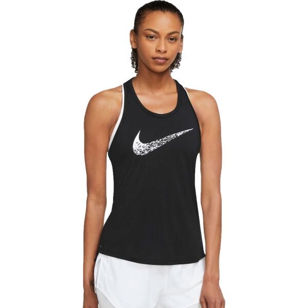 Nike Nike W NK SWOOSH RUN TANK Koszulka sportowa damska, czarny, rozmiar S