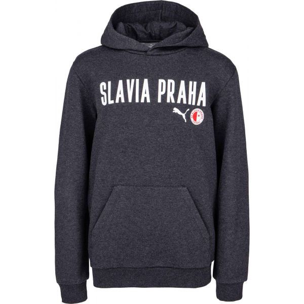 Puma Puma Slavia Prague Graphic Hoody Jr DGRY Bluza chłopięca, ciemnoszary, rozmiar 164