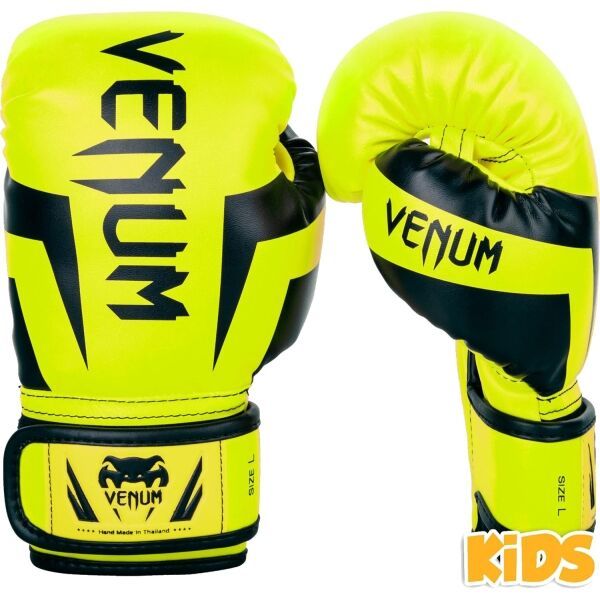 Venum Venum ELITE BOXING GLOVES KIDS - EXCLUSIVE FLUO Rękawice bokserskie dziecięce, neonowy, rozmiar S